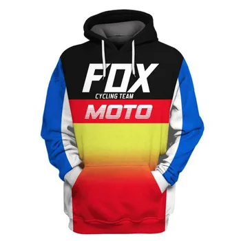 2023 Новый пуловер Fox Cycling Team, толстовка с капюшоном для мотокросса по бездорожью, мужская куртка для езды на велосипеде, пальто с капюшоном для MTB велосипеда