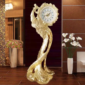 Большие креативные напольные часы в европейском стиле, антикварные вертикальные часы для гостиной, простые часы из массива дерева Jane art fashion.