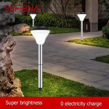 Современный газонный светильник SOFEINA Solar Light LED Водонепроницаемый IP65 Наружный Декоративный Для внутреннего двора, парка и сада