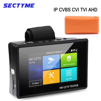 Sectyme 4-дюймовый Портативный Тестер Наручной IP-камеры 1800ADH-Plus CCTV Tester 4K H.265 IP CVBS CVI TVI AHD Аналоговый Тестер Камеры