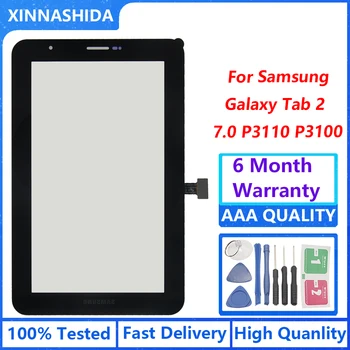 Для Samsung Galaxy Tab 2 7,0 P3100 P3110 Сенсорный Экран Tab2 GT-P3100 GT-P3110 ЖК-дисплей Планшет Сенсорный Экран Стекло Сенсорные Детали