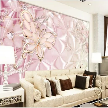 масштабные фрески wellyu на заказ, взрыв, розовый лебедь, бабочка, цветочные украшения, фоновые обои, нетканые обои