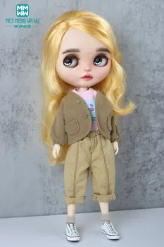 Одежда для куклы подходит Blyth Azone OB22 OB24 аксессуары для кукол Модный кардиган Джинсы игрушки в подарок