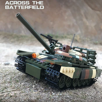Современный военный Советский Союз Т-72 АМТ, основной боевой танк, строительный блок, автомобиль WW2, Коллекция кирпичных игрушек для мальчиков, подарки