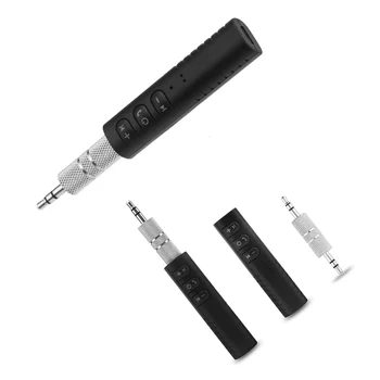 Мини-громкая связь USB Музыкальный аудиоприемник 3,5 мм разъем Bluetooth Автомобильный комплект адаптер Auto AUX Bluetooth для динамика Наушники Автомобильный AUX