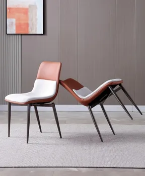 Скандинавские обеденные стулья, современные и минималистичные спинки, роскошные и минималистичные ресторанные стулья в итальянском стиле