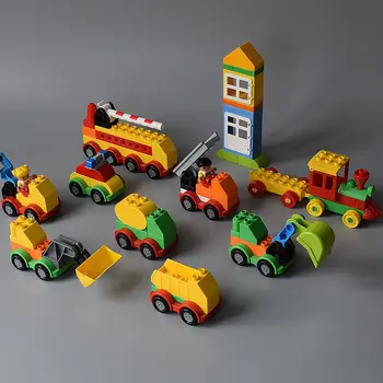 Детские игрушки Строительные блоки большого размера Аксессуары Автомобиль Грузовик Самолет Мотоцикл Совместимые бренды Запчасти Игрушки Подарок для детей