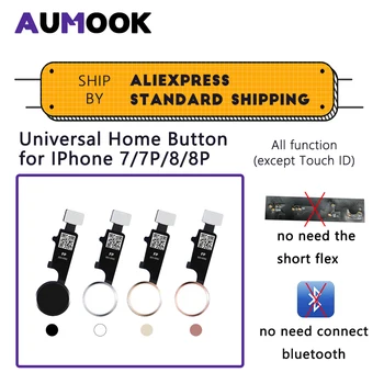 Универсальная кнопка Home для iPhone 7 7 Plus 8 8 Plus со Всеми Функциями работает Без функции Touch ID Без Bluetooth Без короткого шлейфа