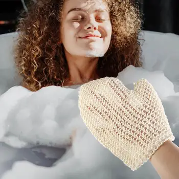 Новые банные перчатки из конопляного вспенивающегося сизаля, банные перчатки для СПА-процедур, средства для мытья кожи, аксессуары для купания, средство для чистки ванн, Отшелушивающая перчатка