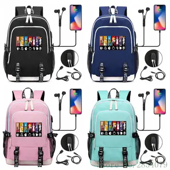 The Seven Deadly Sins USB рюкзак Сумки для ноутбуков Модные мужские женские сумки для путешествий на открытом воздухе, школьный рюкзак для мальчиков и девочек, сумка для книг