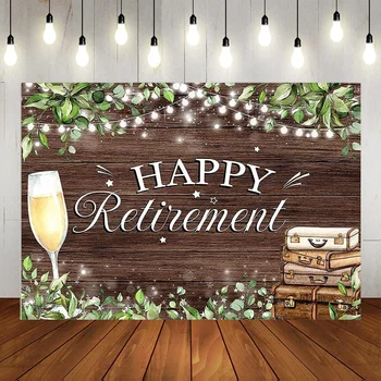 Древесное Растение, вечеринка Счастливого выхода на пенсию, Мужчины, Женщины, Баннер для вечеринки, Декоративный Фон, Фотография, плакат