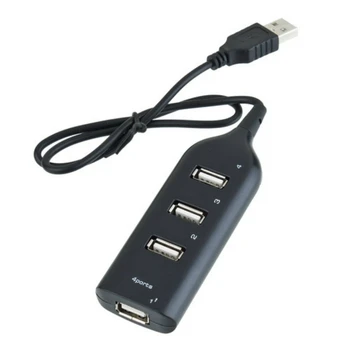 USB 2.0 концентратор 4 порта 1 минута 4 высокоскоростных разветвителя передачи данных подходит для ПК ноутбук кабель для зарядки компьютера адаптер