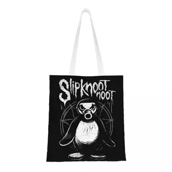 Сумки Для покупок из бакалеи Noot Noot Pingu, модная холщовая сумка для покупок через плечо, большая вместительная моющаяся сумка в стиле Пингвин Мем