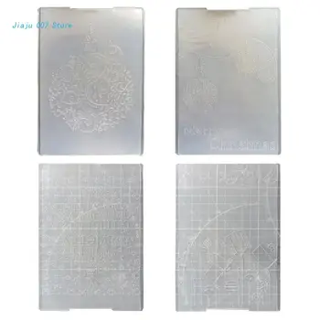 Пластиковая папка с тиснением C9GA, шаблон для создания Рождественской открытки, фото для поделок
