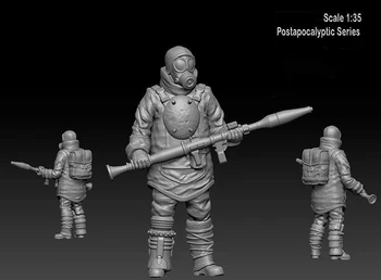 Набор для сборки модели из смолы 1/35 Фигурка RPG с солдатом