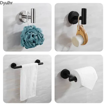 Держатель бумажного полотенца из нержавеющей стали для ванной комнаты держатель туалетной бумаги подвеска для ванной комнаты Американский черный новый стиль набор полотенцесушителей DyuIhr