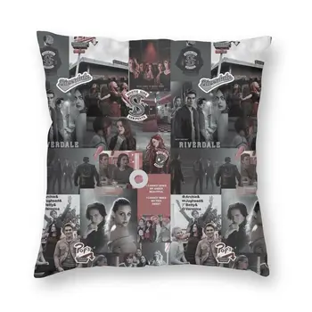 Наволочка для подушки Riverdale 45x45, Декоративная наволочка для ТВ-шоу с принтом, двусторонняя для дивана