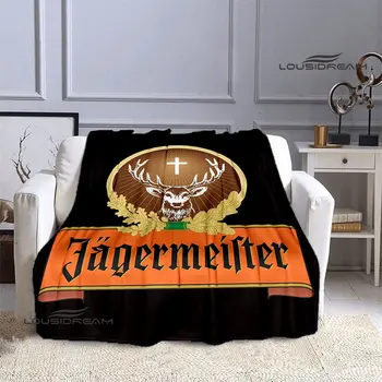 Немецкое одеяло с логотипом Jaegermeister, одеяло для пикника, одеяла для кроватей, подарок на день рождения, одеяла для кроватей, охлаждающее одеяло