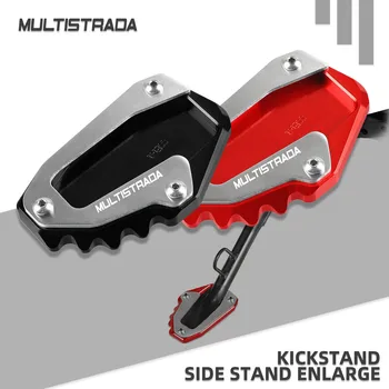 Для Ducati Multistrada V4 S Sport 1A 2020 2021 Мотоцикл с ЧПУ Увеличенный удлинитель боковой стойки Подставка для ног Удлинительная пластина подушечки для ног