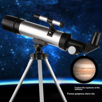 Профессиональный астрономический телескоп с зумом и зажимом для телефона HD ночного видения с 90-кратным рефракционным обзором Луны в глубоком космосе