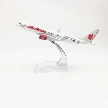 Бесплатная доставка модель самолета malindo Airlines Boeing 737 самолет 16 см из металлического сплава, отлитый под давлением 1:400 модель самолета игрушка для детей