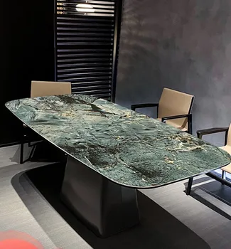 Итальянский импортный стол rockboard, дизайнерский обеденный стол для дома, легкая роскошь, простой стол, высококачественная настройка