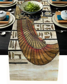 Древнеегипетские Крылья Девушки, Культура и искусство Африки, настольная дорожка с флагом Страны, Украшение свадебного стола для кухни, домашнего ужина