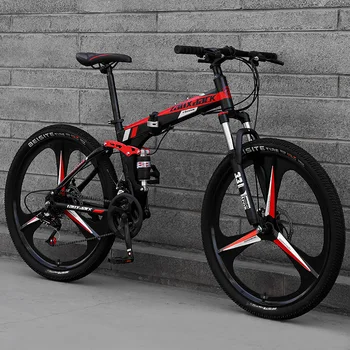 Гоночный горный велосипед с карбоновым покрытием и гравием Для взрослых, односкоростной складной велосипед с полной подвеской, женский вело-велосипед с клаксоном