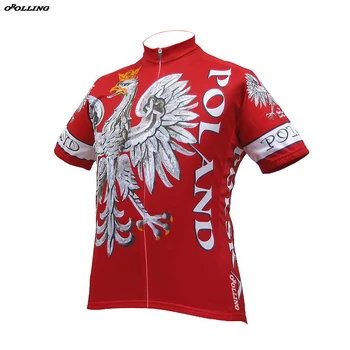 Новая Майка Польской команды 2018 по велоспорту на заказ для Шоссейных Горных гонок с классическим покрытием