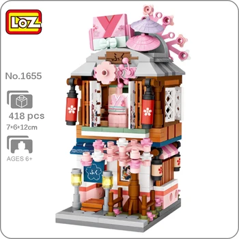 LOZ 1655 City Street Kimono Couture Магазин Одежды Store Architecture 3D Мини Блоки Кирпичи Строительная Игрушка для Детей Подарок без коробки