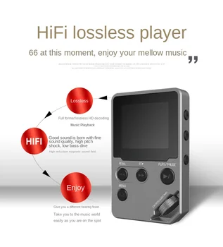 Металлический MP3-плеер hi-fi fm-радио mini USB mp3 sport MP 3 FLAC APE HiFi музыкальный плеер портативный walkman Видеорегистратор электронных книг