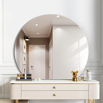 Большое зеркало без запотевания Современное настенное зеркало для макияжа Стеклянный Нерегулярный туалетный столик Espelho Grande Предметы домашнего обихода