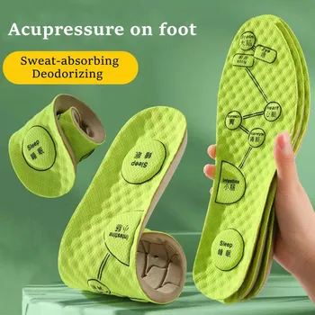 EVA 3D Стелька для Точечного Массажа Ног для Обуви Дышащий Дезодорант Стельки Для Акупунктурного Массажа Спортивные Вставки Для Кроссовок Колодки