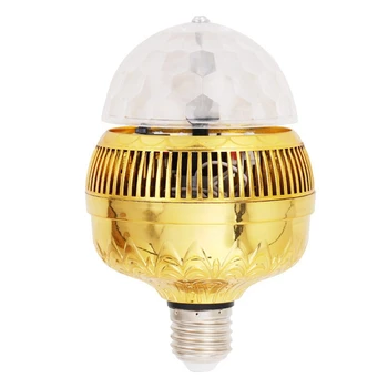 E27 Диско-лампочка, стробоскоп для вечеринок, RGB мультикристаллический диско-шар, стробоскопическая лампа