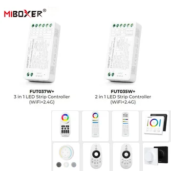MiBoxer WiFi + 2.4G Одноцветный Двойной Белый RGB RGBW RGBCCT LED APP Контроллер FUT035W + FUT037W + Дистанционный диммер WL5 fut098