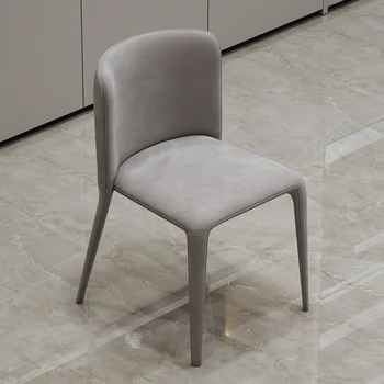 Скандинавские стулья для гостиной, обеденный подлокотник Серого цвета, Удобные эргономичные Современные обеденные стулья, Домашняя роскошная мебель Muebles Para El Hogar