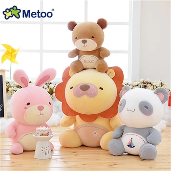 Прекрасная плюшевая игрушка Metoo Rabbit, кукла-чучело животного, медведь панда, плюшевая кукла из мультфильма 