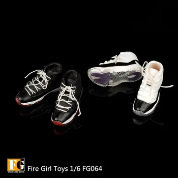 В наличии игрушки Fire Girl FG064 в масштабе 1/6; Модные мужские баскетбольные кроссовки на шнуровке; Спортивная обувь; 12-дюймовая мужская фигурка;