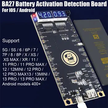 2023 Плата обнаружения активации аккумулятора Быстрая зарядка для Android iOS iPhone 5-13 Pro Max Samsung Xiaomi Тестер зарядки
