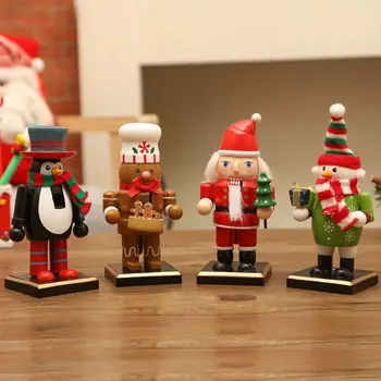 16 см, Санта-Клаус, Пингвин, Снеговик, Пряничный Щелкунчик, Кукольная комбинация, Детские Рождественские Игрушки, Подарок Ht115