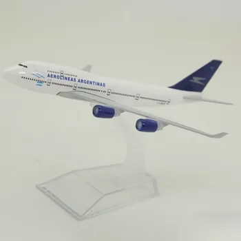 16 см Argentina Airlines B747 Материал из сплава Имитационная модель самолета Сувенирные Украшения Коллекция игрушек