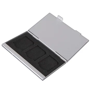 Коробка для хранения карт памяти Алюминиевый контейнер Держатель Органайзер Аксессуары для карт памяти SD TF