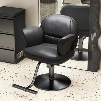 Парикмахерские кресла для салона красоты в квартире Кресло для парикмахерской со спинкой Парикмахерский салон Специальное кресло для стрижки волос Домашнее парикмахерское кресло