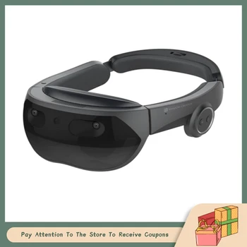 Встроенные умные очки смешанной реальности Yingchuang Action One Pro с голографической 3D-дополненной реальностью, установленные на голове.