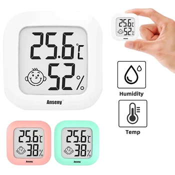 Мини-ЖК-цифровой термометр-гигрометр в помещении Электронный измеритель температуры и влажности Датчик метеостанции для дома