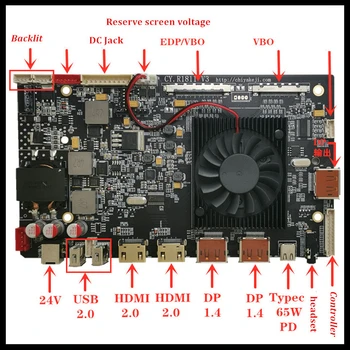 5K универсальная плата драйвера DIY HD R1811 USB-C HDR Freesync EDP VBO 144 Гц DP1.4 ЖК-плата драйвера для LM270QQ1 LM270QQ2 100% Протестирована