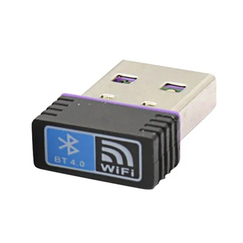 Адаптер Wi-Fi Bluetooth 4.0 Адаптер Wi-Fi Беспроводная сетевая карта USB-ключ с двойным режимом Home Mini для Mac Win 10 8 7 Vista XP 2000