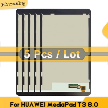 5 шт. AAA + + + ЖК-Дисплей Для Huawei MediaPad T3 8,0 LTE KOB-L09 KOB-W09 ЖК-дисплей с Сенсорным Экраном Дигитайзер В Сборе Замена Планшета