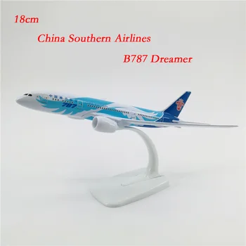 Изготовленная на заказ Модель самолета 18 см China Southern Airlines B787 Dreamer Model Plane Статический Показ Экспонатов Коллекций Подарков Для Мальчиков