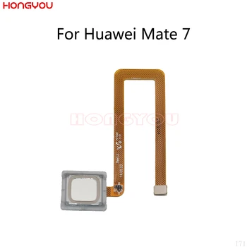 Кнопка датчика отпечатков пальцев, сканер Touch ID, гибкий кабель для ключей для Huawei Mate 7